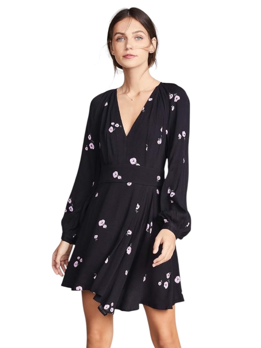 Equipment Alexandria Mini Dress in True Black and Amethyst Lilac Size 4